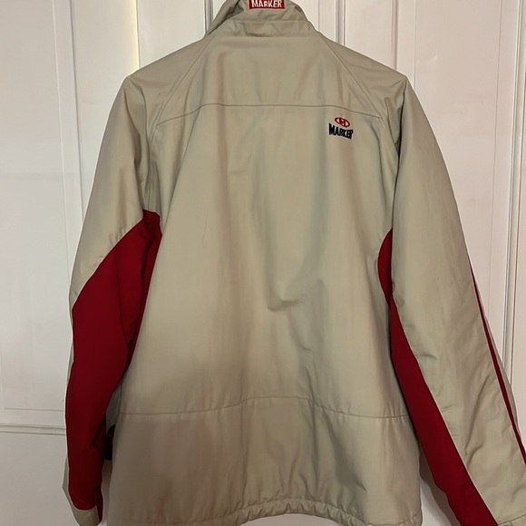 Marker Ski jacket, Men’s size S Light tan and red accents - Picture 2 of 6